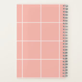 Carnet Soft Neutral Grid Pattern Minimal Check Design (Verso)