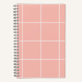 Carnet Soft Neutral Grid Pattern Minimal Check Design (Recto)