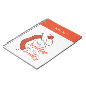 Carnet Soft Orange Je Me Sens Knitty, Oh So Knitty (Côté gauche)
