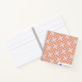 Carnet Soft Orange & Pink Floral Geometric Notebook – Aes (Intérieur)