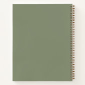 Carnet Soft Pastel Rose Elégant Nom Personnalisé D'Écritu (Dos)