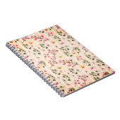 Carnet Soft Pink Floral Stripe Pattern (Côté Droit)