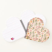Carnet Soft Pink Floral Stripe Pattern (Intérieur)