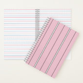 Carnet Soft Pink Vertical Stripe Pattern Minimal (À l'intérieur)