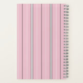 Carnet Soft Pink Vertical Stripe Pattern Minimal (Verso)