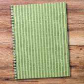 Carnet Soft Pistachio Glitter Style Minimal Pattern