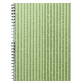 Carnet Soft Pistachio Glitter Style Minimal Pattern (Devant)