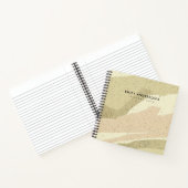 CARNET SOFT SUBTLE ROSE GRAY MODERNE VAGUES D'ART ABSTRAI (Intérieur)