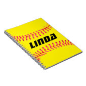 Carnet Softball personnalisé (Côté Droit)
