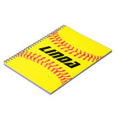 Carnet Softball personnalisé (Côté gauche)