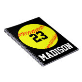 Carnet Softball personnalisé (Côté Droit)