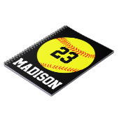 Carnet Softball personnalisé (Côté gauche)