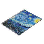 Carnet Soirée Van Gogh Starry. Impressionnisme art vintag (Côté gauche)