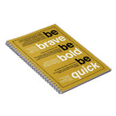 Carnet Sois Courageux ! Soyez Audacieux ! Sois Rapide ! C (Côté Droit)