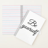 Carnet Sois toi-même (À l'intérieur)