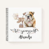 Carnet Sois-Toi Personnalisé Bulldog Puppy (Devant)