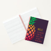 Carnet Sois un poème d'ananas, pourpre (Intérieur)