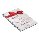 Carnet soixante-cinquième Damassé et arc de fête (Côté Droit)