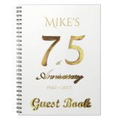 Carnet soixante-quinzième Anniversaire 75 ans de partie (Devant)