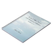 Carnet soixantième Livre, ciel et nuages d'invité de fête (Côté gauche)