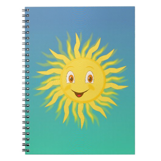 Carnet Soleil Avec Lignes Circulaires (Devant)
