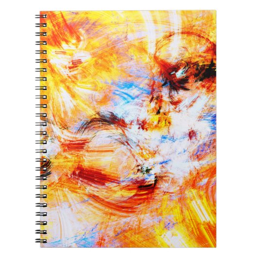 Carnet Soleil. Beau art multicolore Abstrait (Devant)