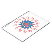 Carnet Soleil bleu (Côté gauche)