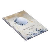 Carnet Soleil céleste, Fleurs Lune Bleue, Ciel de nuit de (Côté Droit)