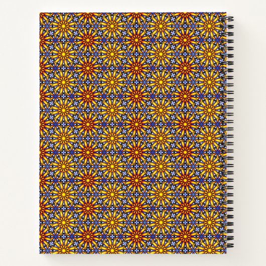 Carnet Soleil céleste Mandala (Dos)