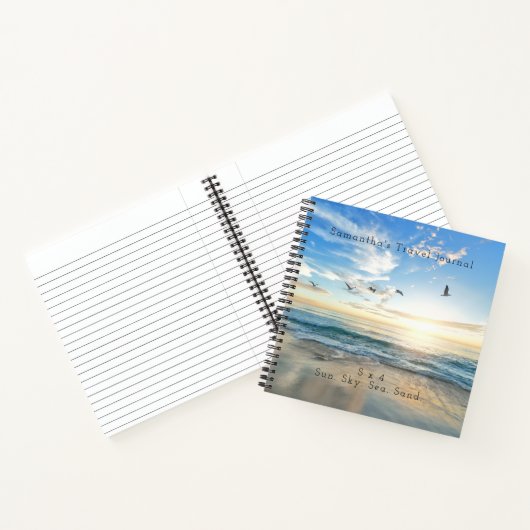 Carnet Soleil, Ciel. Mer. Sable. Scène Plage (Intérieur)