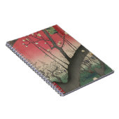 Carnet soleil couchant japonais pruniers arbres (Côté Droit)