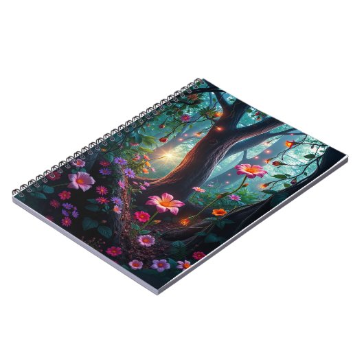 Carnet Soleil dans une forêt de fées lunaires (Côté gauche)