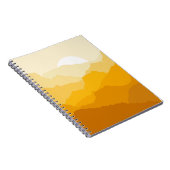 Carnet Soleil de montagne jaune et orange (Côté Droit)