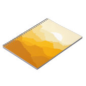 Carnet Soleil de montagne jaune et orange (Côté gauche)