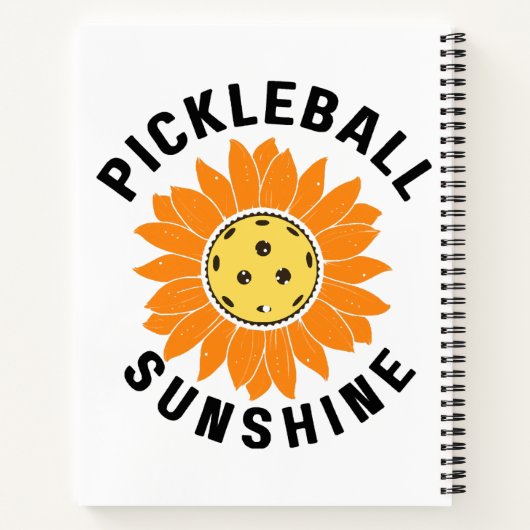 Carnet Soleil de Pickleball (Dos)