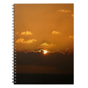 Carnet Soleil Derrière les nuages I Orange Sunset Photo