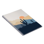 Carnet Soleil désert bleu et beige (Côté Droit)