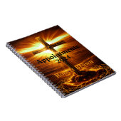 Carnet Soleil doré de Croix de Crucifix (Côté Droit)