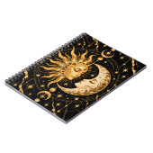 Carnet Soleil et Lune Célestes Or (Côté gauche)