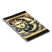 Carnet Soleil et Lune Célestes Vintage (Côté Droit)
