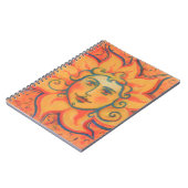 Carnet Soleil souriant, Art Imaginaire Fairytale, Jaune o (Côté gauche)