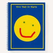Carnet Soleil souriant, visage joyeux (Devant)