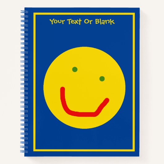 Carnet Soleil souriant, visage joyeux (Devant)