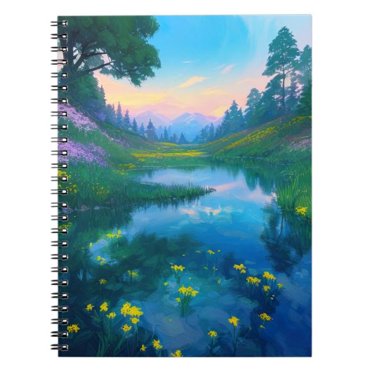 Carnet Soleil Splendor dans le marais (Devant)