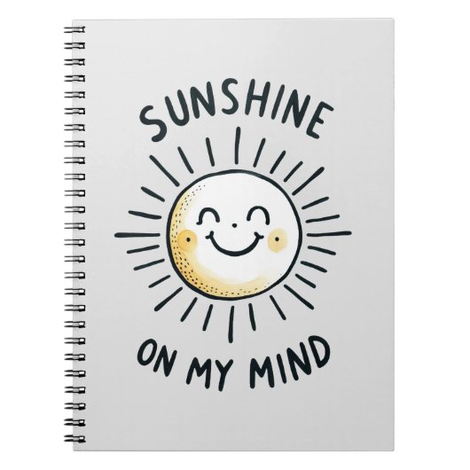 Carnet Soleil Sur Mon Esprit (Devant)