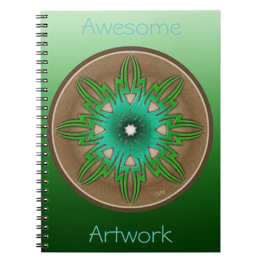 Carnet Soleil vert (Devant)