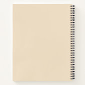 Carnet Solid color cream light beige (Dos)