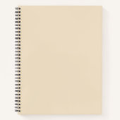 Carnet Solid color cream light beige (Devant)