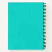 Carnet Solide clair turquoise (Dos)