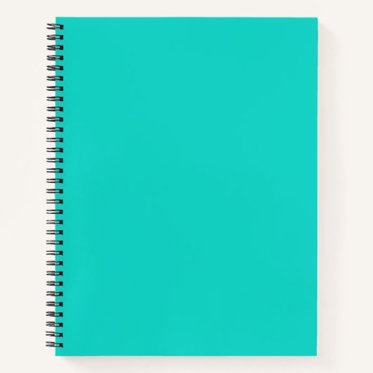 Carnet Solide clair turquoise (Devant)